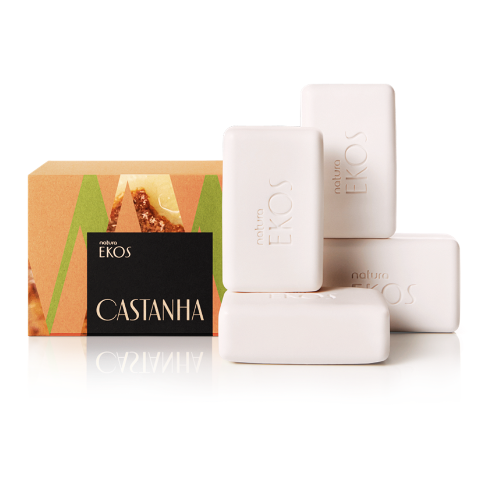 Sabonete Cremosos Castanha Ekos 4X100g - Natura