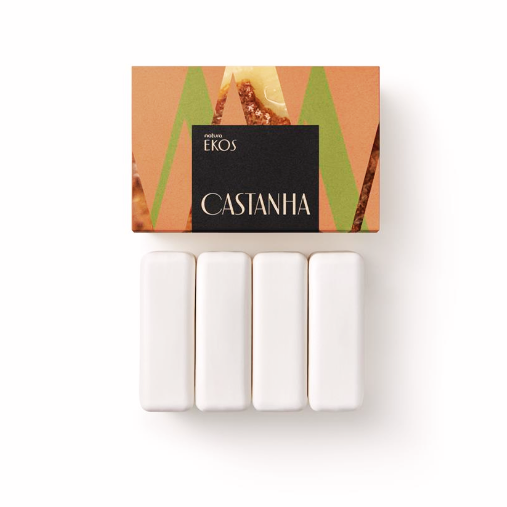 Sabonete Cremosos Castanha Ekos 4X100g - Natura
