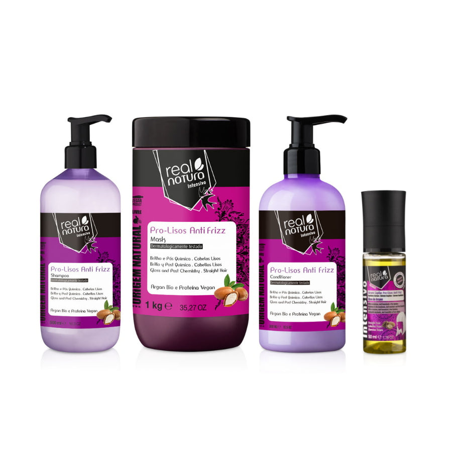 Real Natura Kit Cabelo Anti Frizz Pro-Lisos