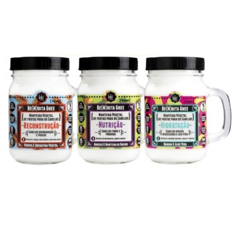 Lola Kit Be(M)Dita Ghee Cronograma Capilar Nutrição + Hidratação + Reconstrução 3 x 350g
