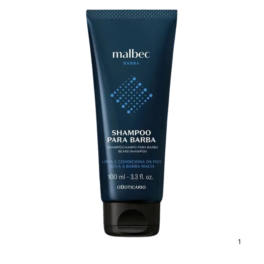 Shampoo para Barba Malbec Club 100ml - O Boticário