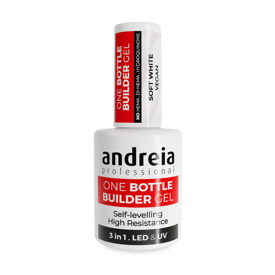Andreia - One Bottle Buider Gel Glitter Soft White