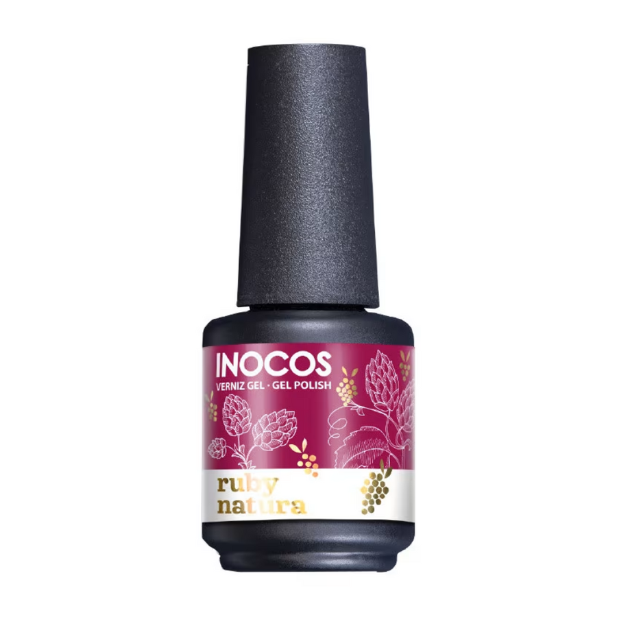 Verniz Gel Natura Lovers Wine - Ruby 15ml - Inocos