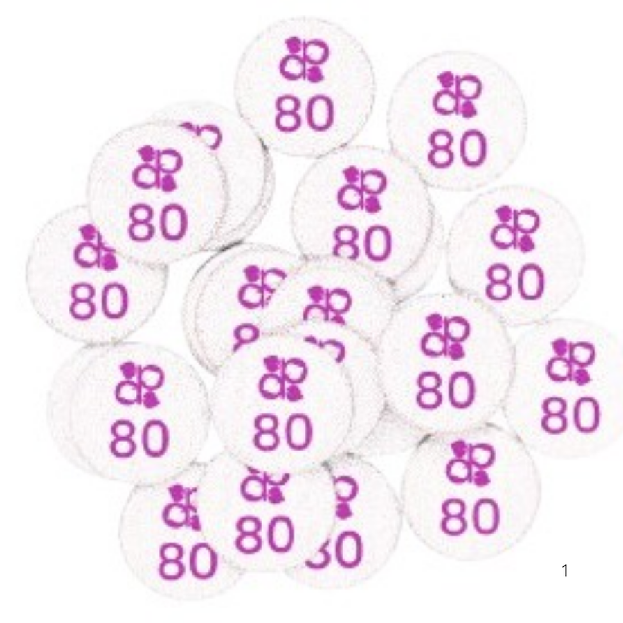Recargas de Discos Adesivos 25mm Circulares 80 50 Unidades - Purple