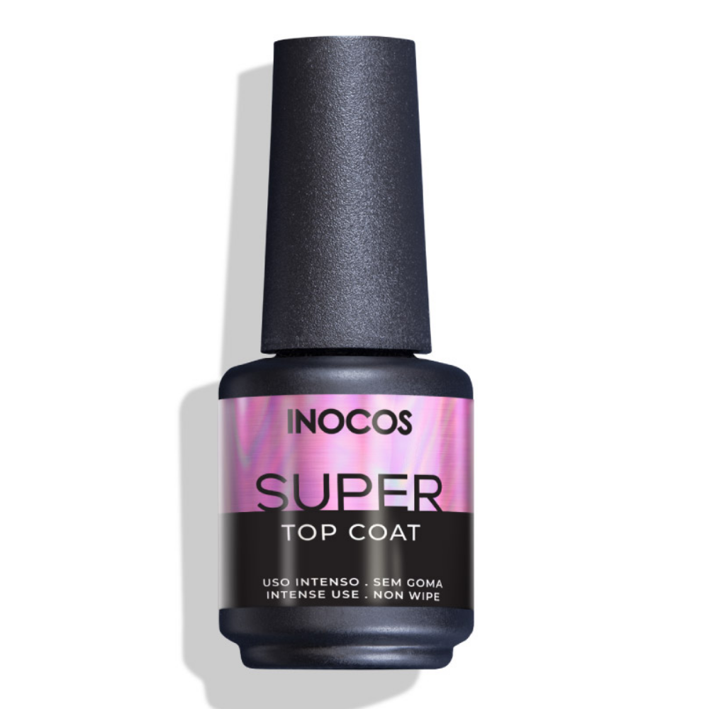 Verniz Gel Super Top Coat 15ml - Inocos