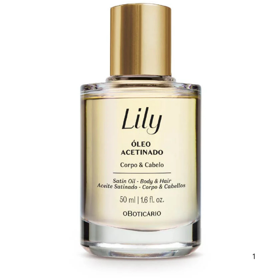 Óleo Multifuncional Acetinado Corpo e Cabelo Lily 50ml - Boticario