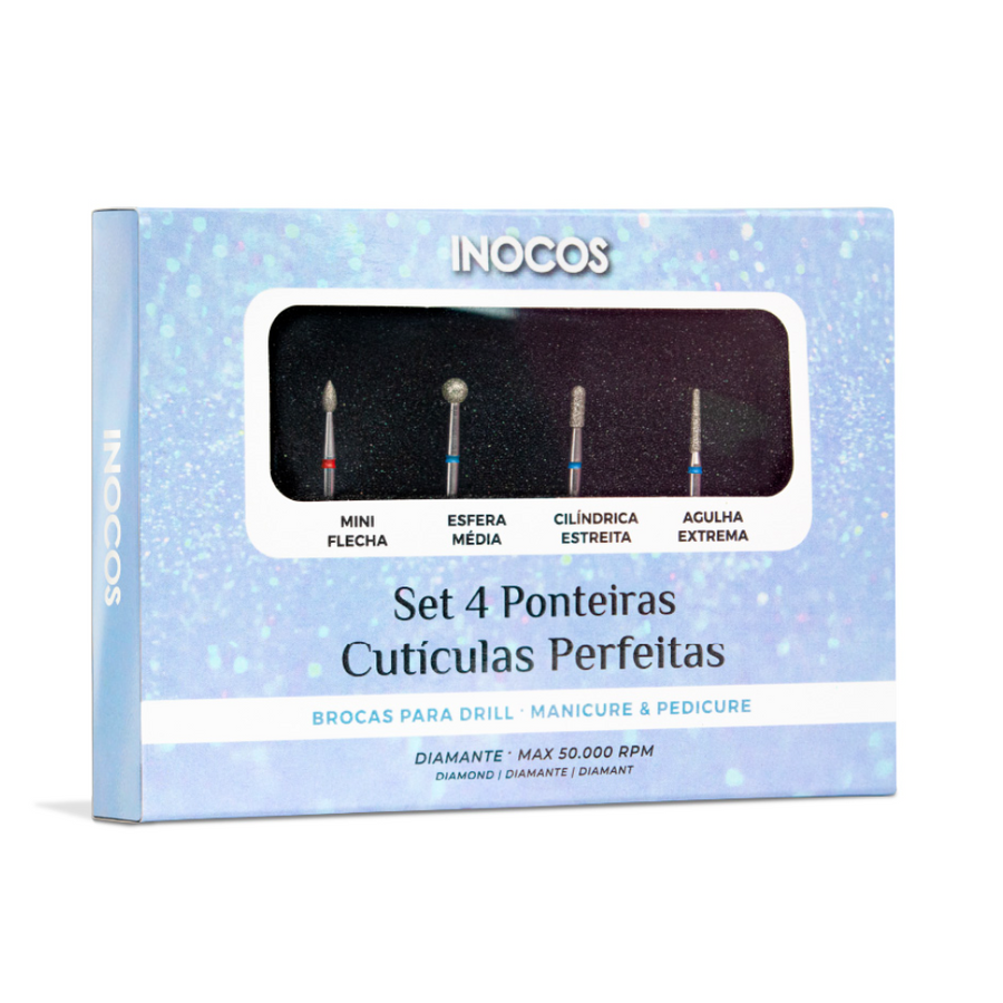 Set 4 Brocas Cutículas Perfeitas - Inocos