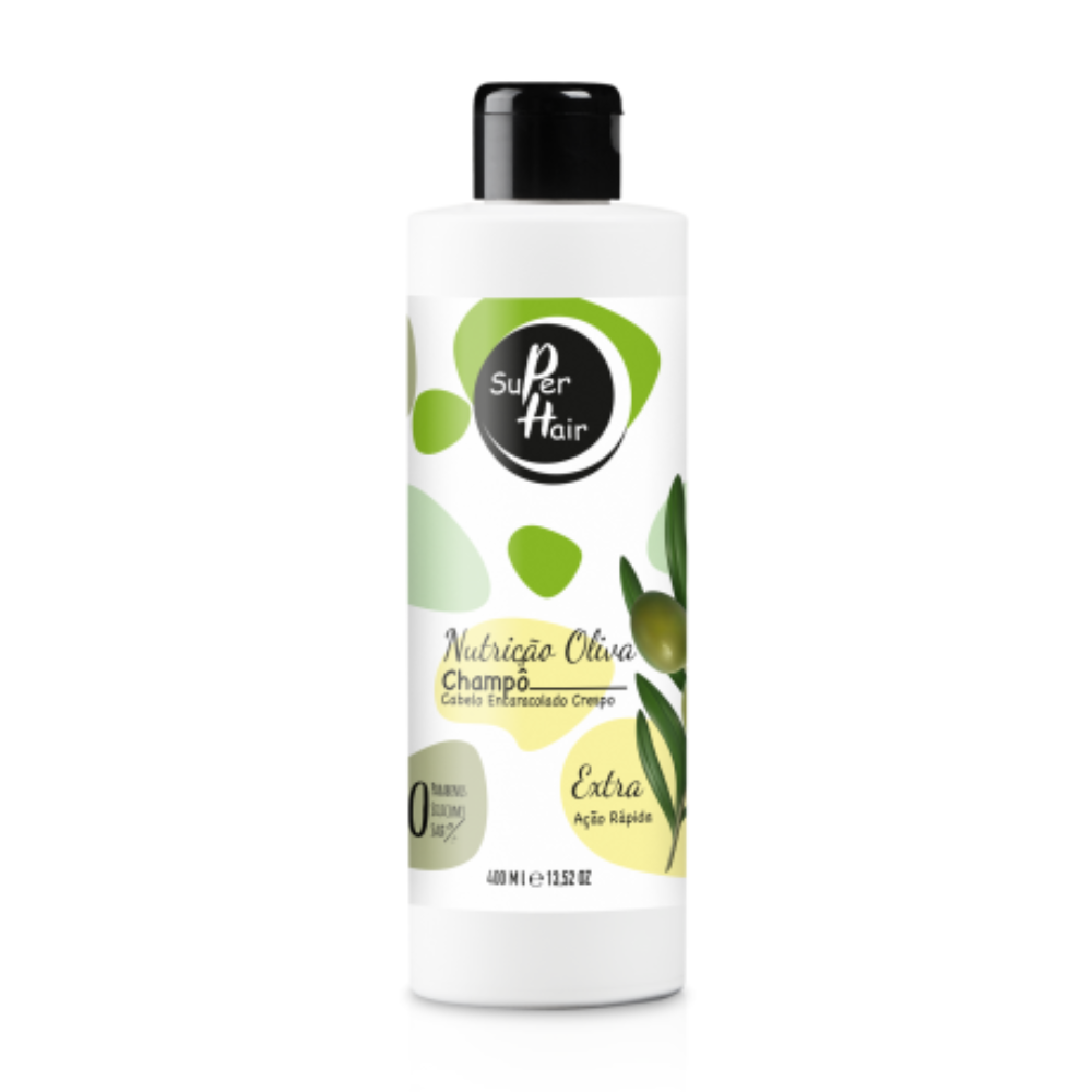 Shampoo Nutrição Oliva Encaraolado Crespo 400ml - Real Natura