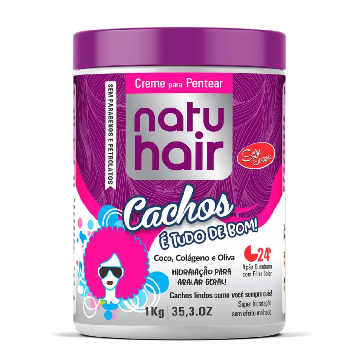 Creme para Pentear Cachos é Tudo de Bom 1Kg - Natuhair