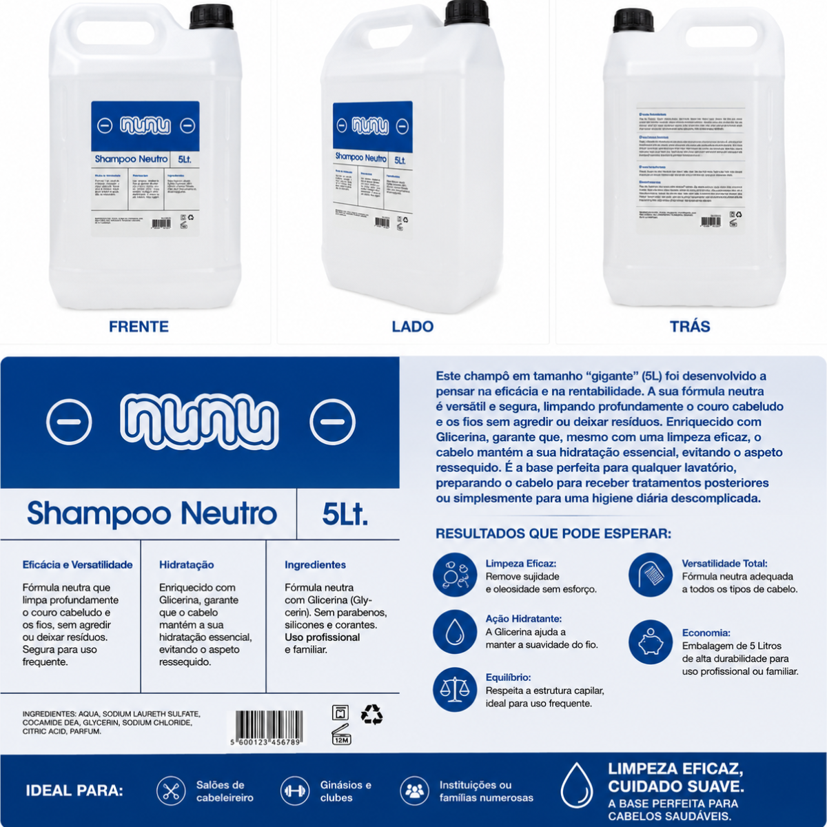 Nunu - Shampoo Neutro 5L