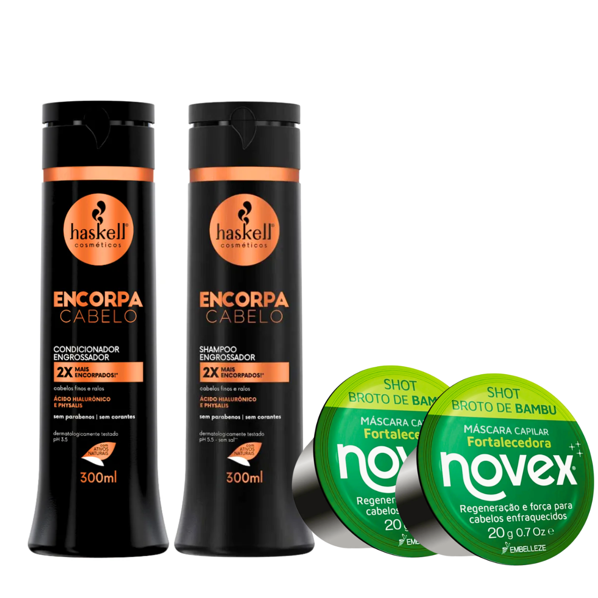 Kit Mãe de Corpo e Alma Encorpa Cabelo + 2 Shots de Bambu Grátis