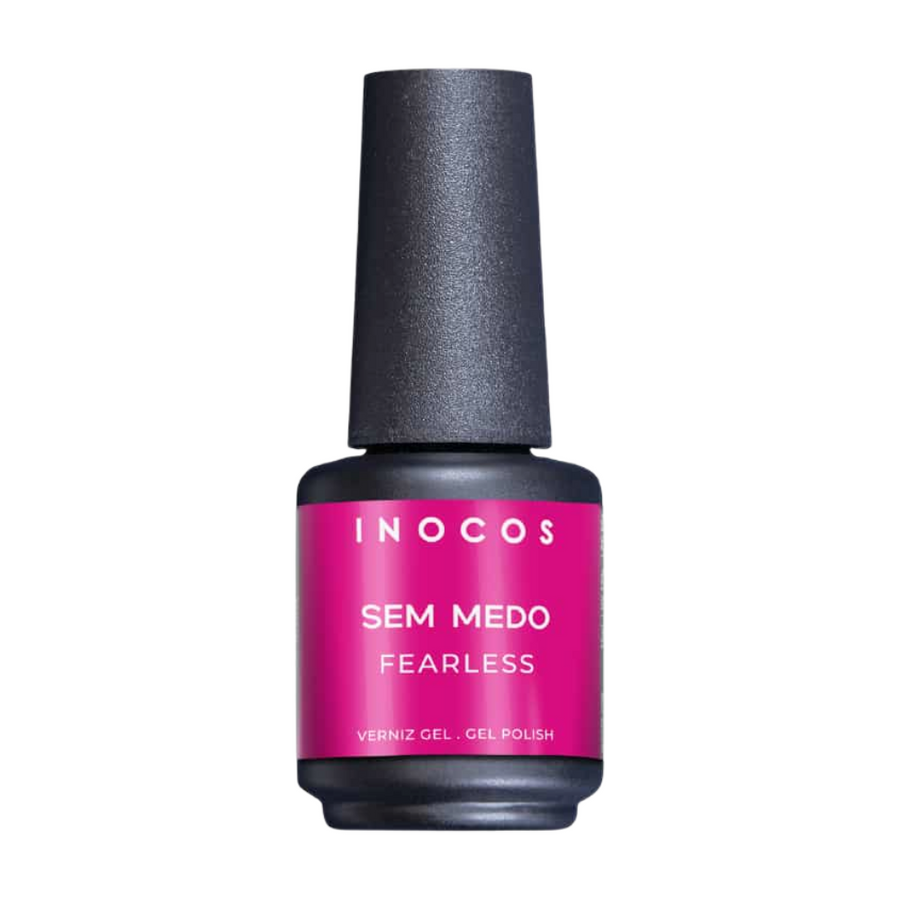 Inocos-Verniz Gel Atitude Rosa -Sem Medo 15ml