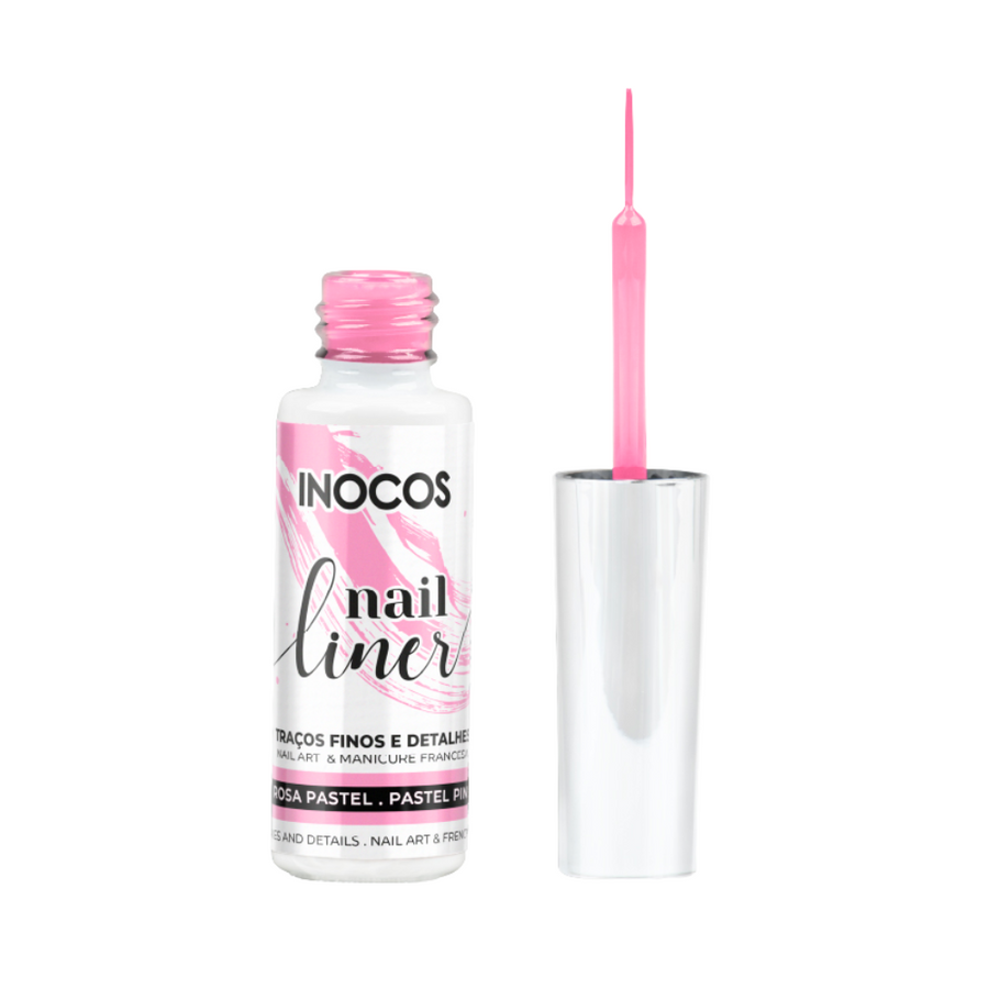 Nail Liner Rosa Pastel 8ml - Inocos