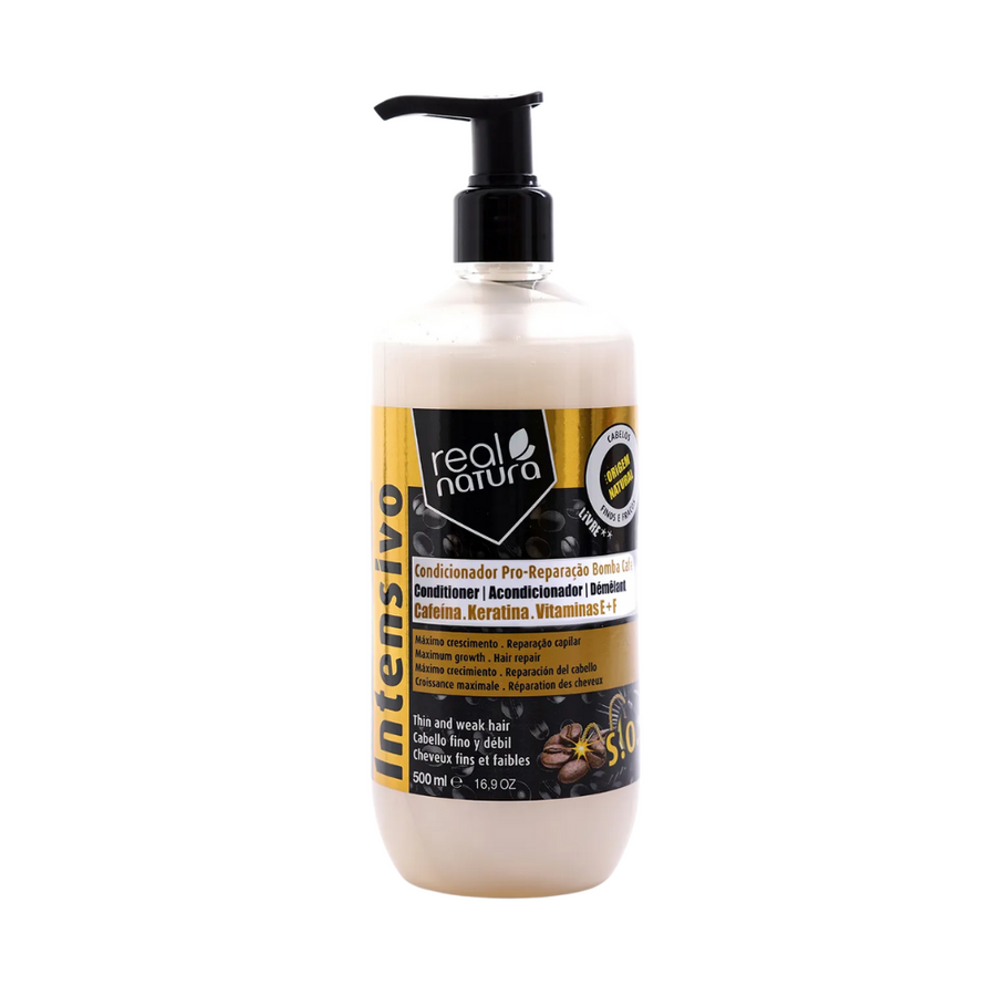 Shampoo Sem Sal Pro-reparação Bomba Cafe 500ml - Real Natura
