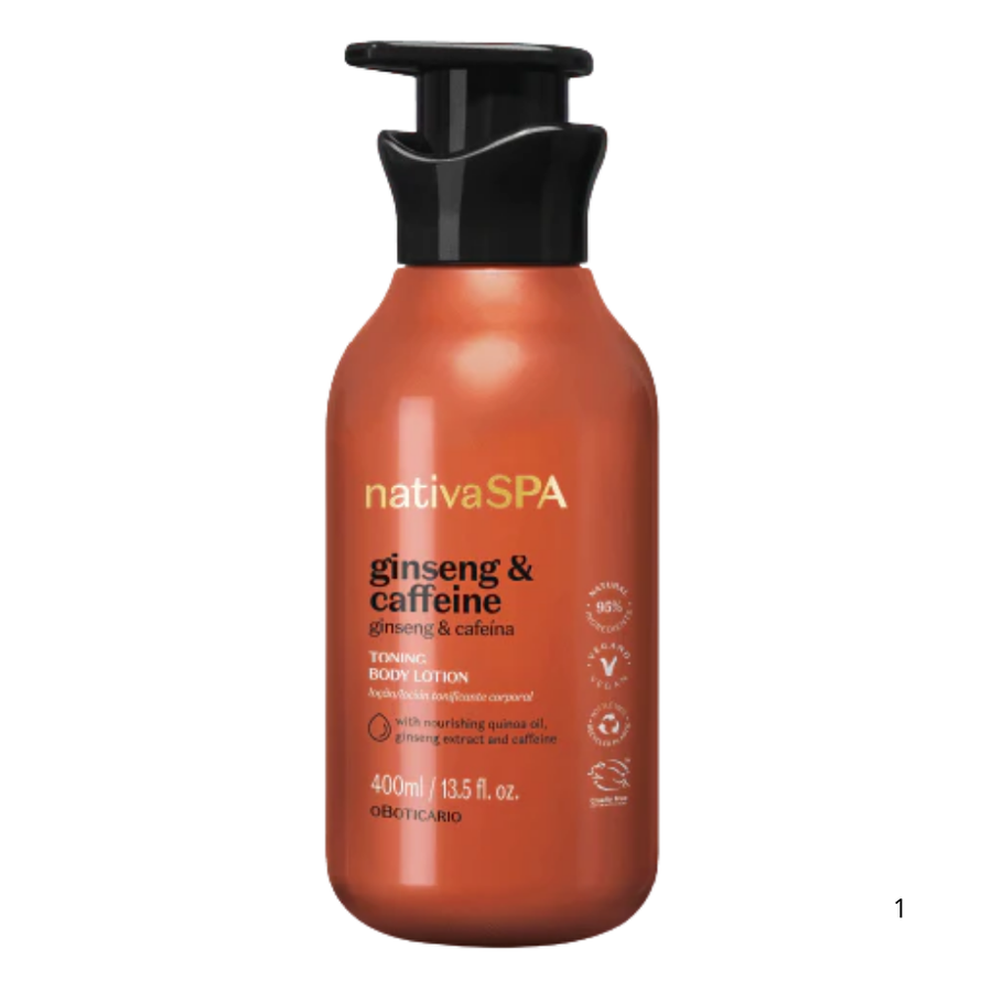 Loção Tonificante Corporal Ginseng e Cafeína Nativa 400ml - O Boticário