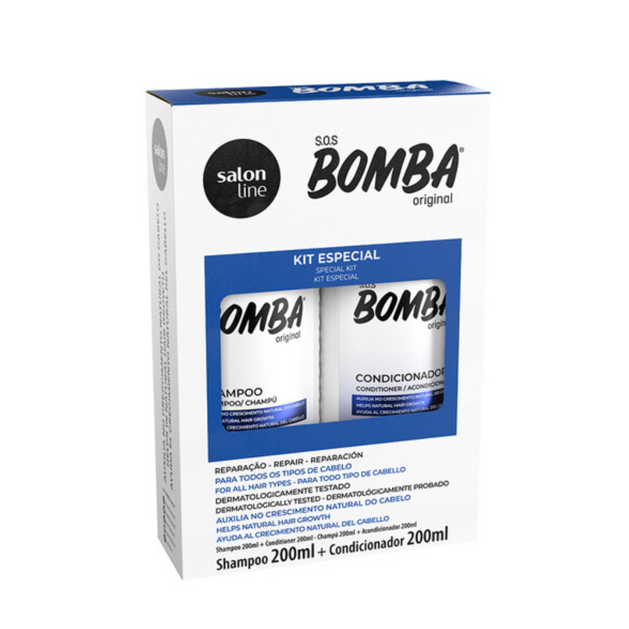 Salon Line Kit Shampoo + Condicionador SOS Bomba Original 200ml