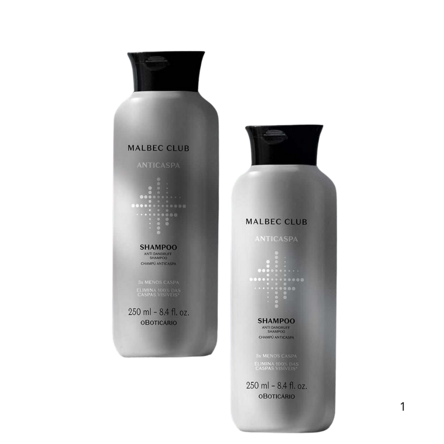 Kit Shampoo Anticaspa Malbec Club 250ml - O Boticário