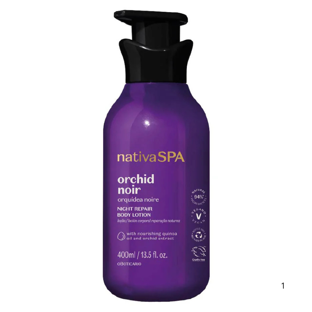 Loção Hidratante Corporal Orquídea Noire Nativa Spa 400ml - O Boticário
