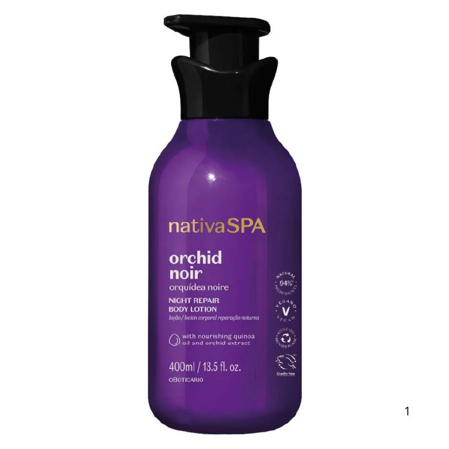 Loção Hidratante Corporal Orquídea Noire Nativa Spa 400ml - O Boticário