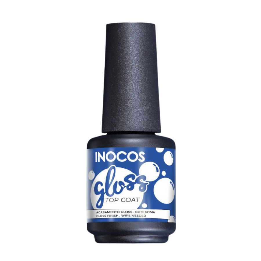 Verniz Gel Top Coat Extra Gloss 15ml - Inocos