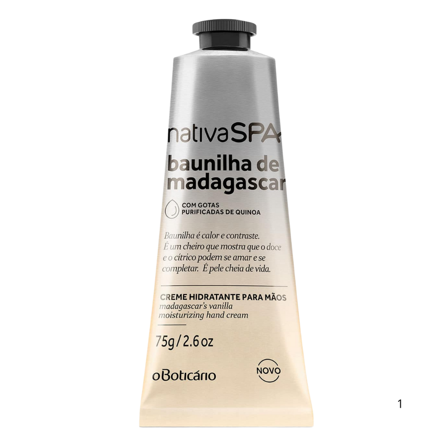 Creme Hidratante para Mãos Vanilla de Madagascar 75g - O Boticário