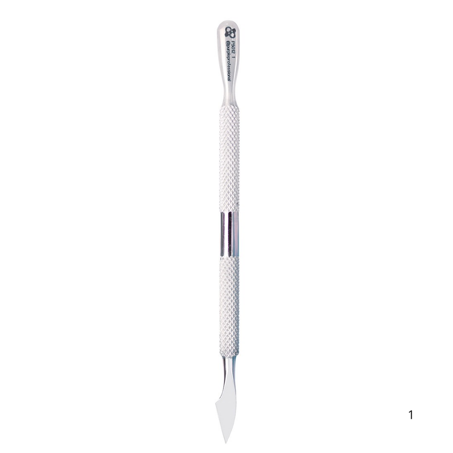 Empujador de Cutículas Premium 11 morado de acero inoxidable 130 mm