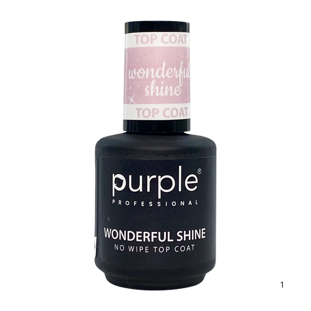 Purple Top Coat No Wipe Wonderful Shine 10ml