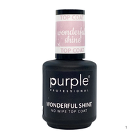 Purple Top Coat No Wipe Wonderful Shine 10ml