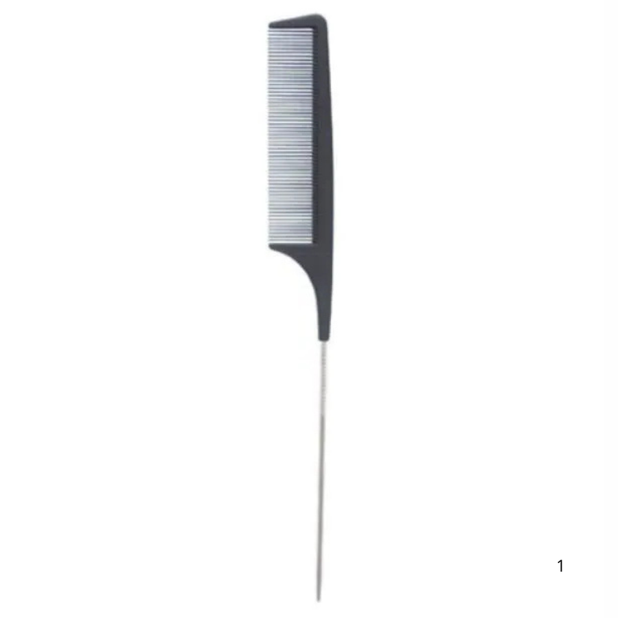Ricki Parodi - Pente Carbono Agulha Metal 23.5cm Preto