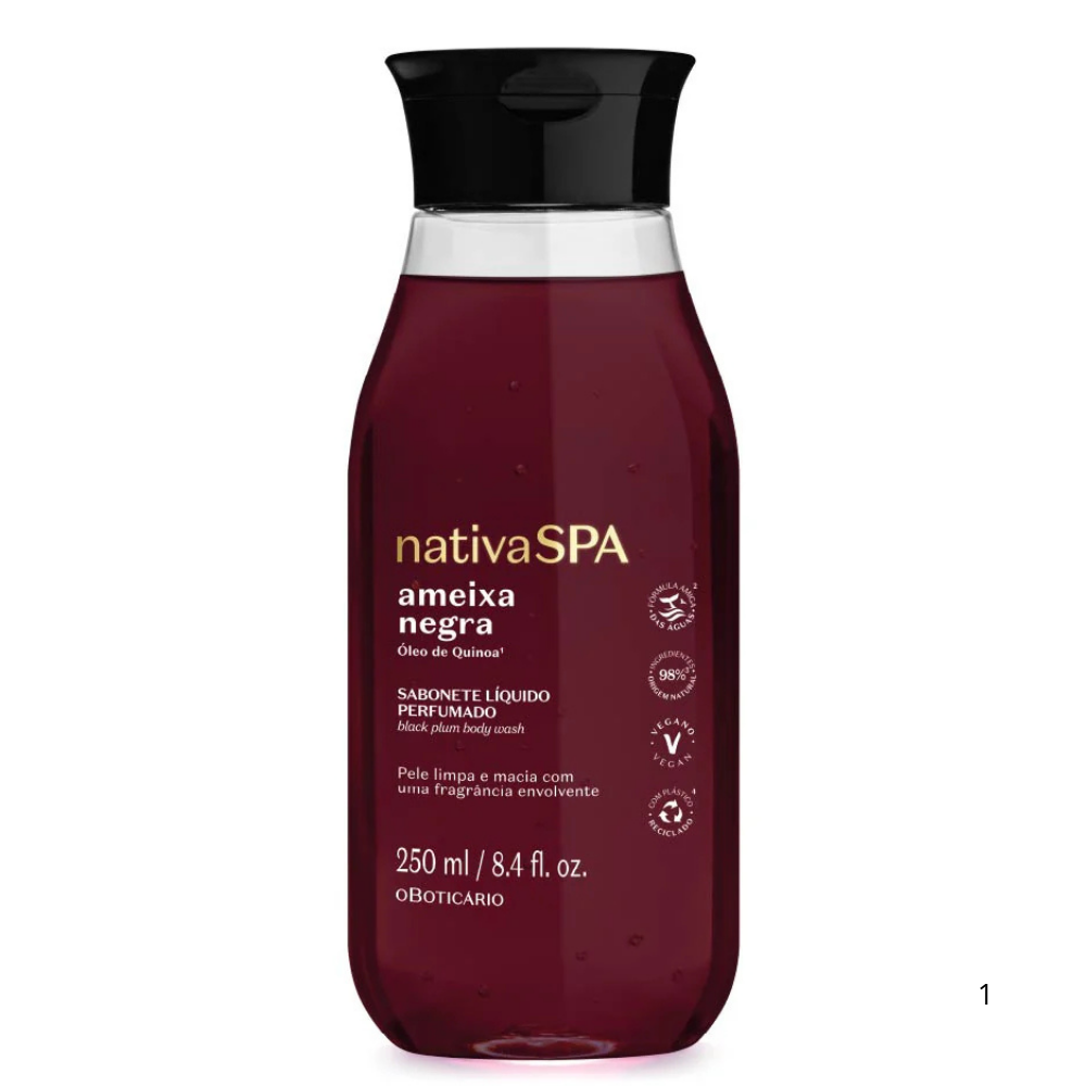 O Boticário Nativa SPA Ameixa Negra sabonete líquido 250 ml