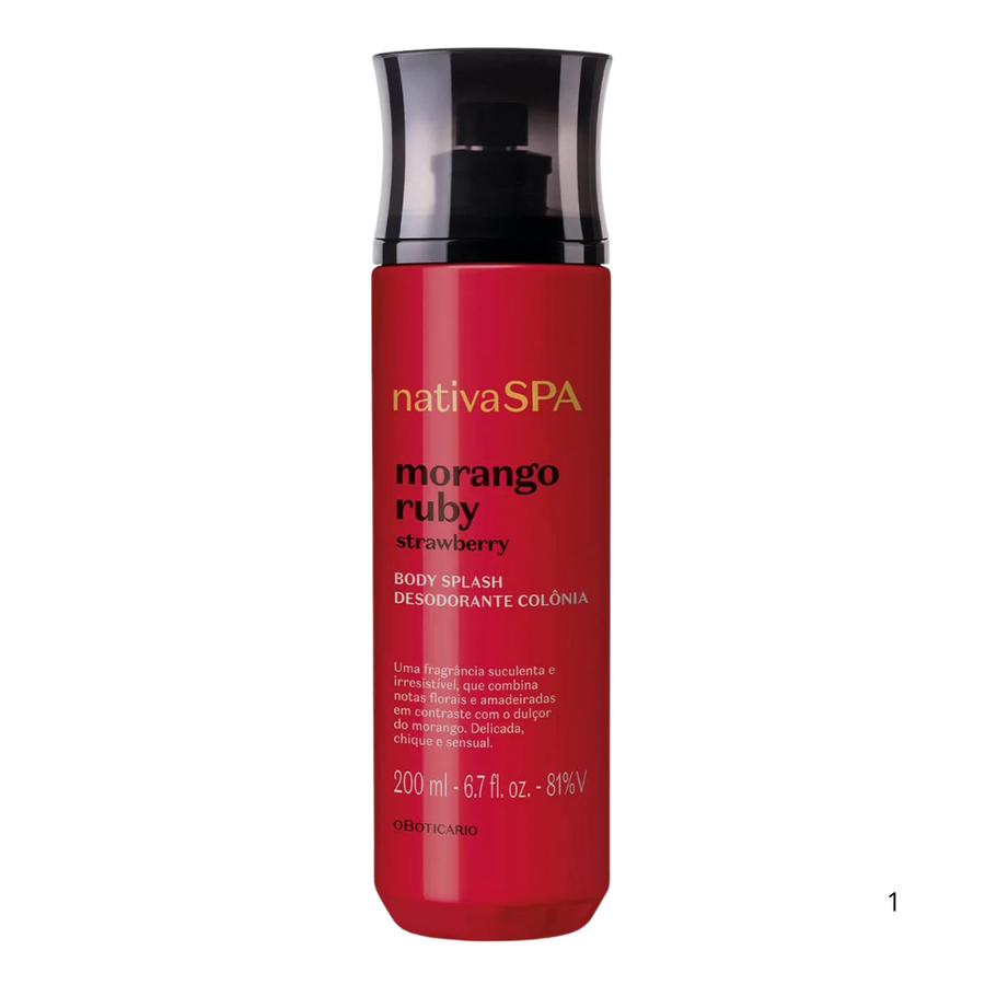 Body Splash Morango Ruby 200ml - O Boticário