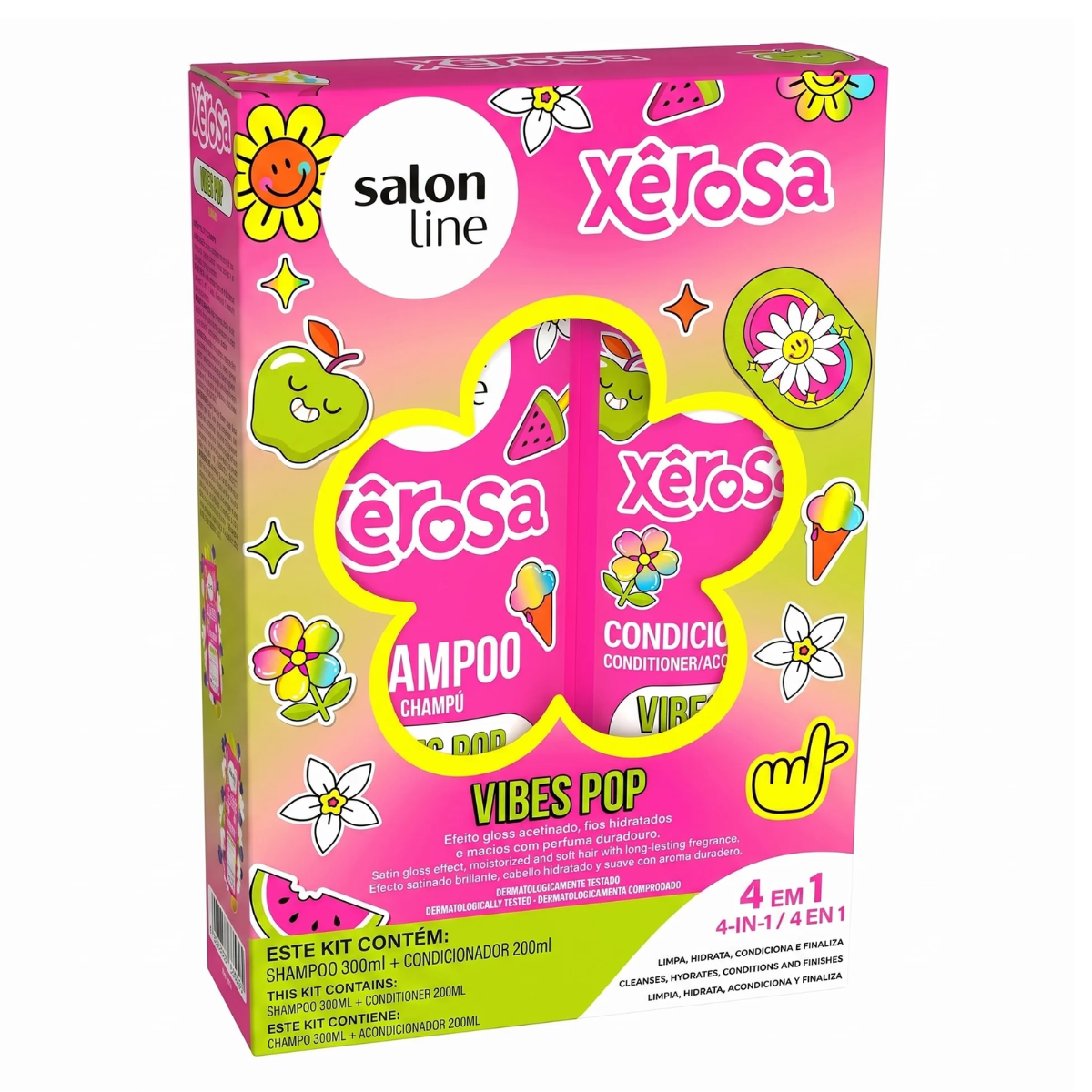 Salon Line Xêrosa Vibes Pop Kit Shampoo 300ml +  Conditioner 200ml