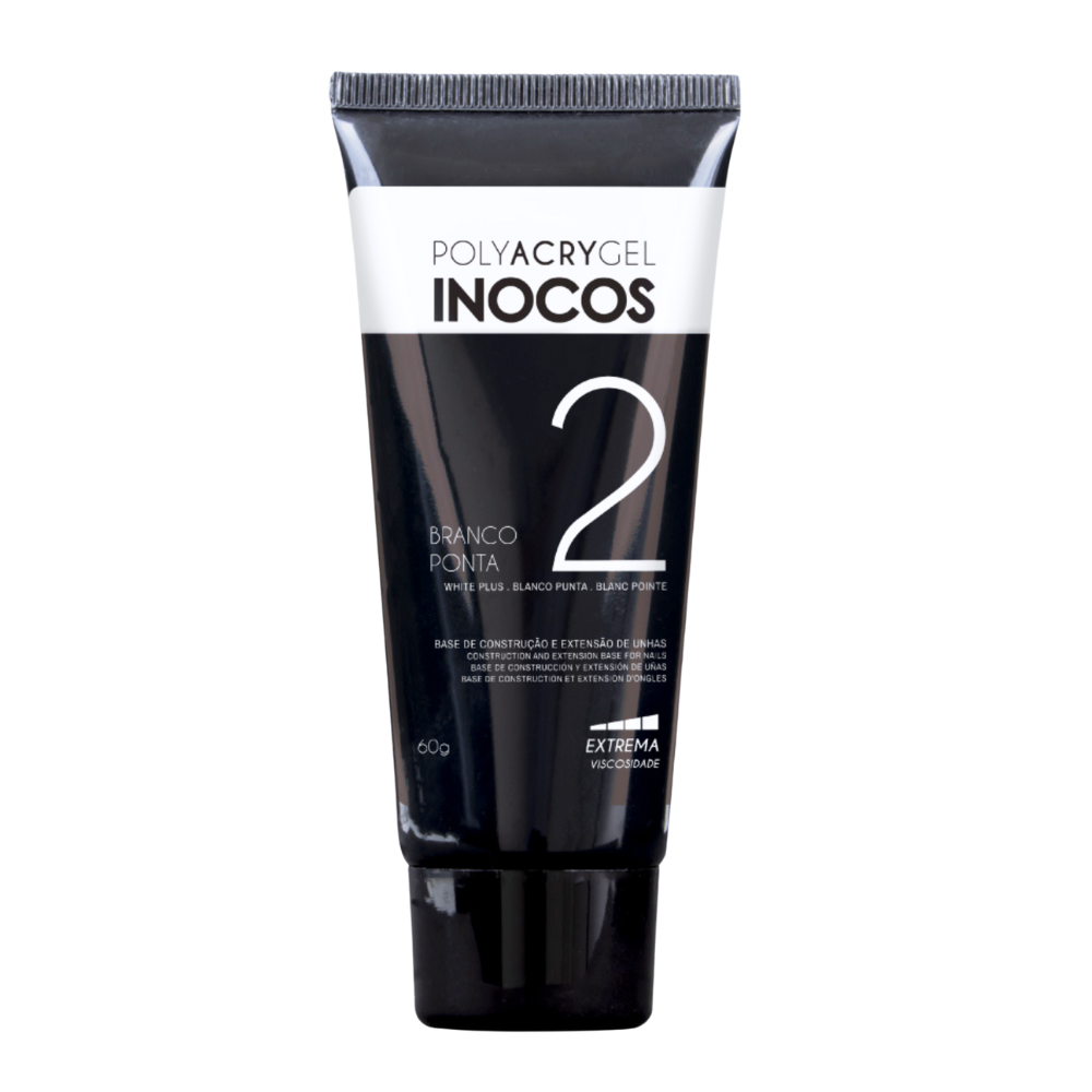 Polyacrygel Bisnaga Branco Ponta 60g - Inocos