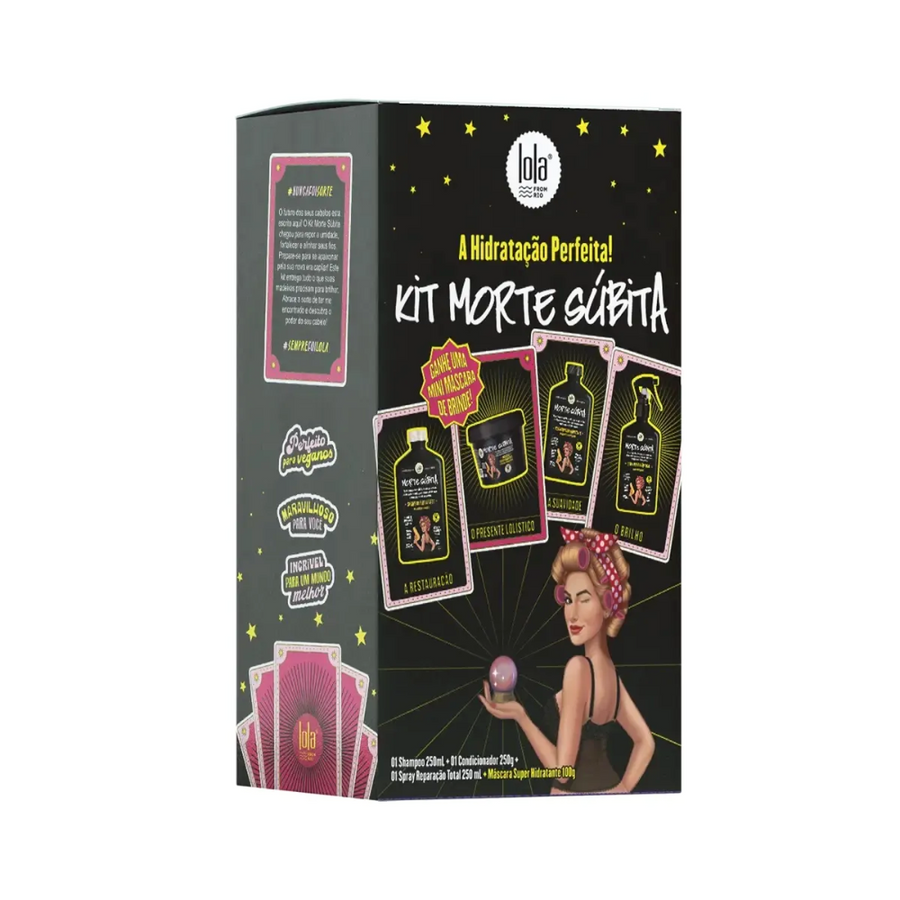 Lola Cosmetics - Kit Morte Súbita - Shampoo + Condicionador + Spray + Máscara