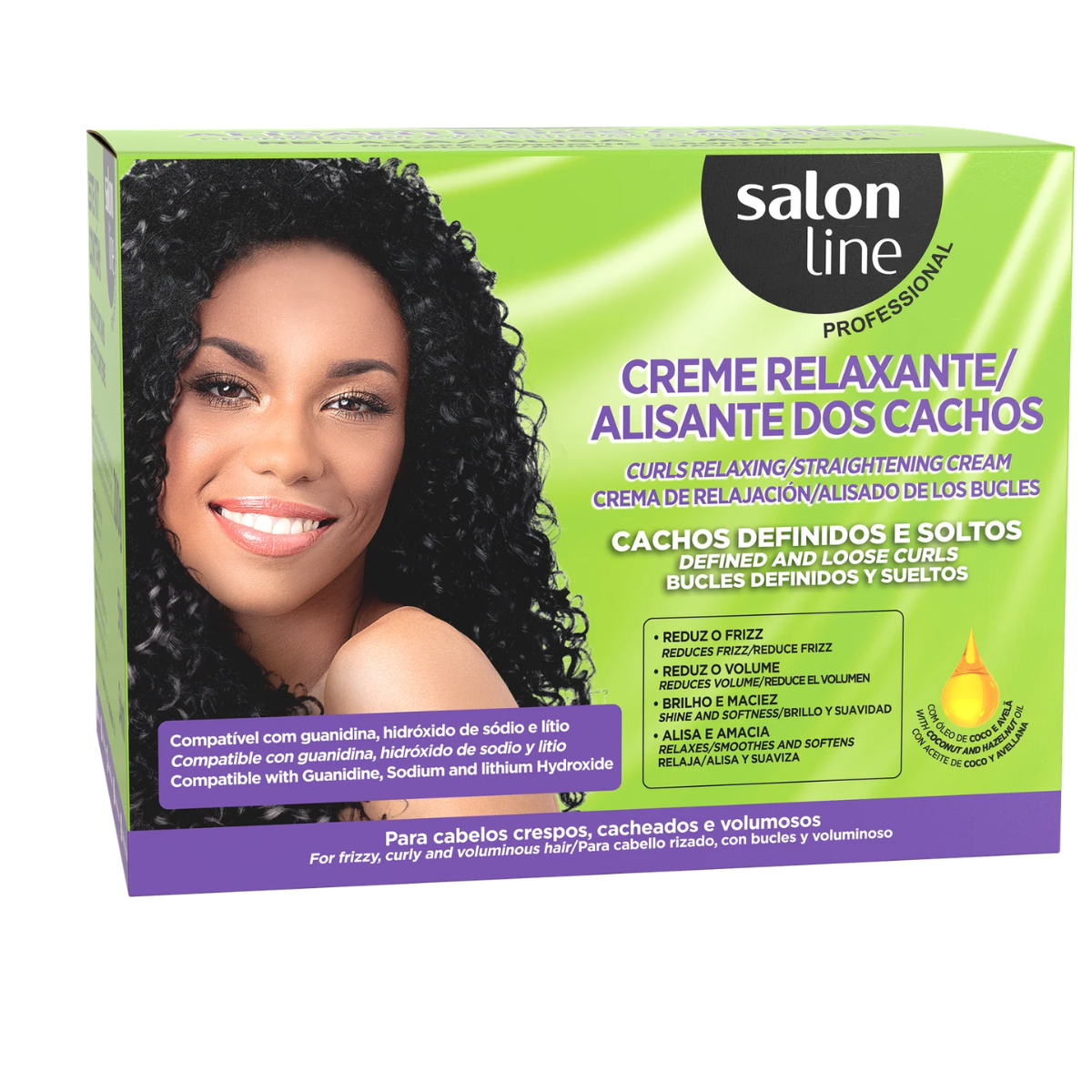 Creme Relaxer Cachos Coco e Aveia 200g - Salon Line