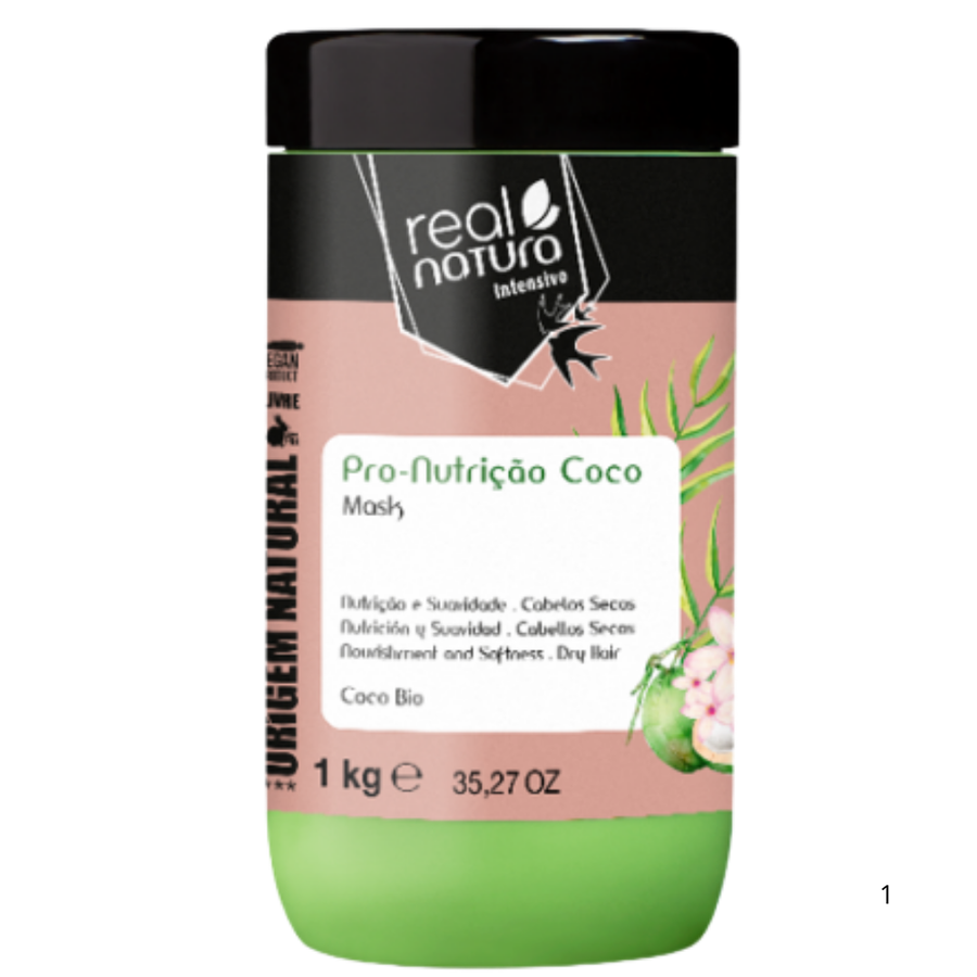 Máscara Sem Sal Pro - Nutrição Extra Coco 1kg - Real Natura