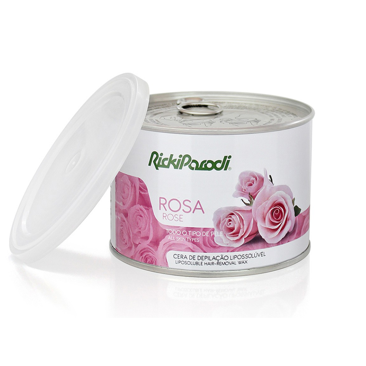 Cera Depilatória Lipossolúvel Titânio Rosa 400ml - Ricki Parodi