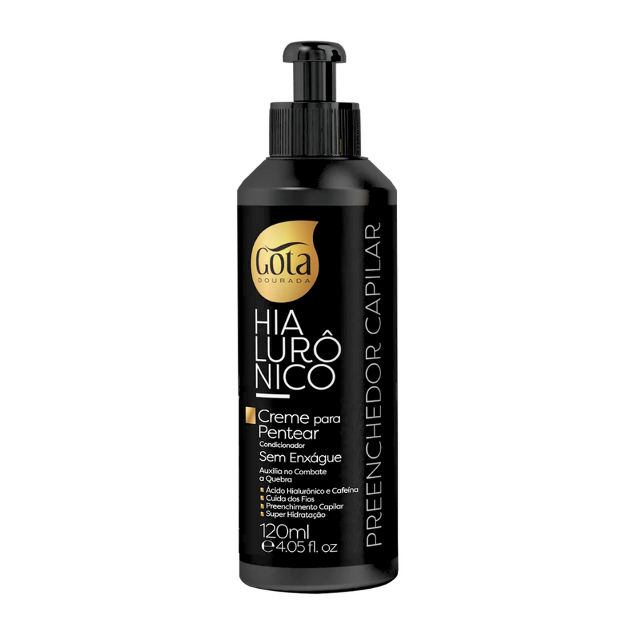 Creme De Pentear Preenchedor Hialurônico 120ml - Gota Dourada