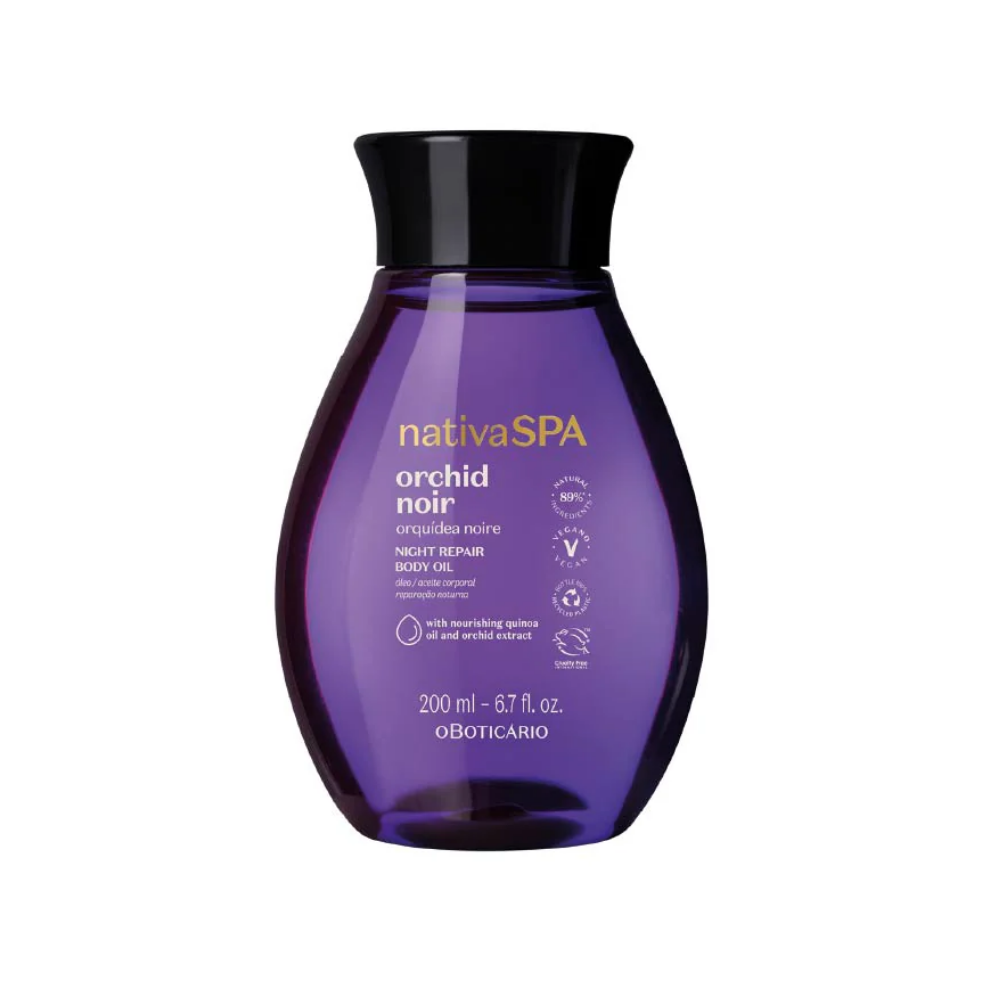 O Boticário Óleo Hidratante Corporal Orquídea Noire Nativa Spa 200ml