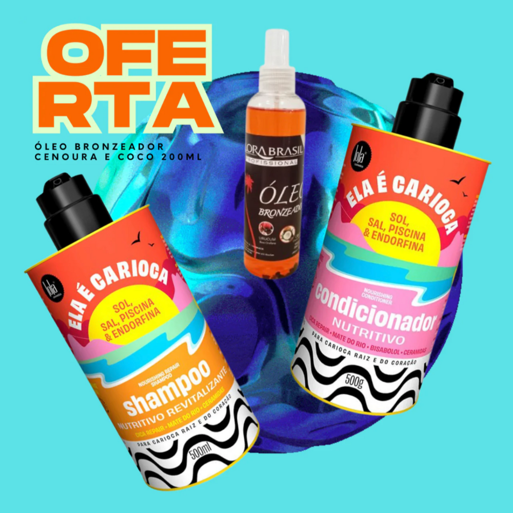 Kit Ela é Carioca + Oferta Bronzeador