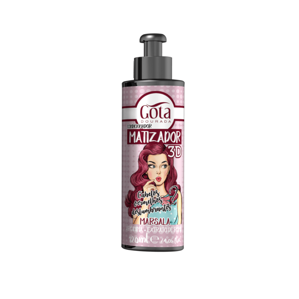 Matizador 3D Marsala 120ml - Gota Dourada