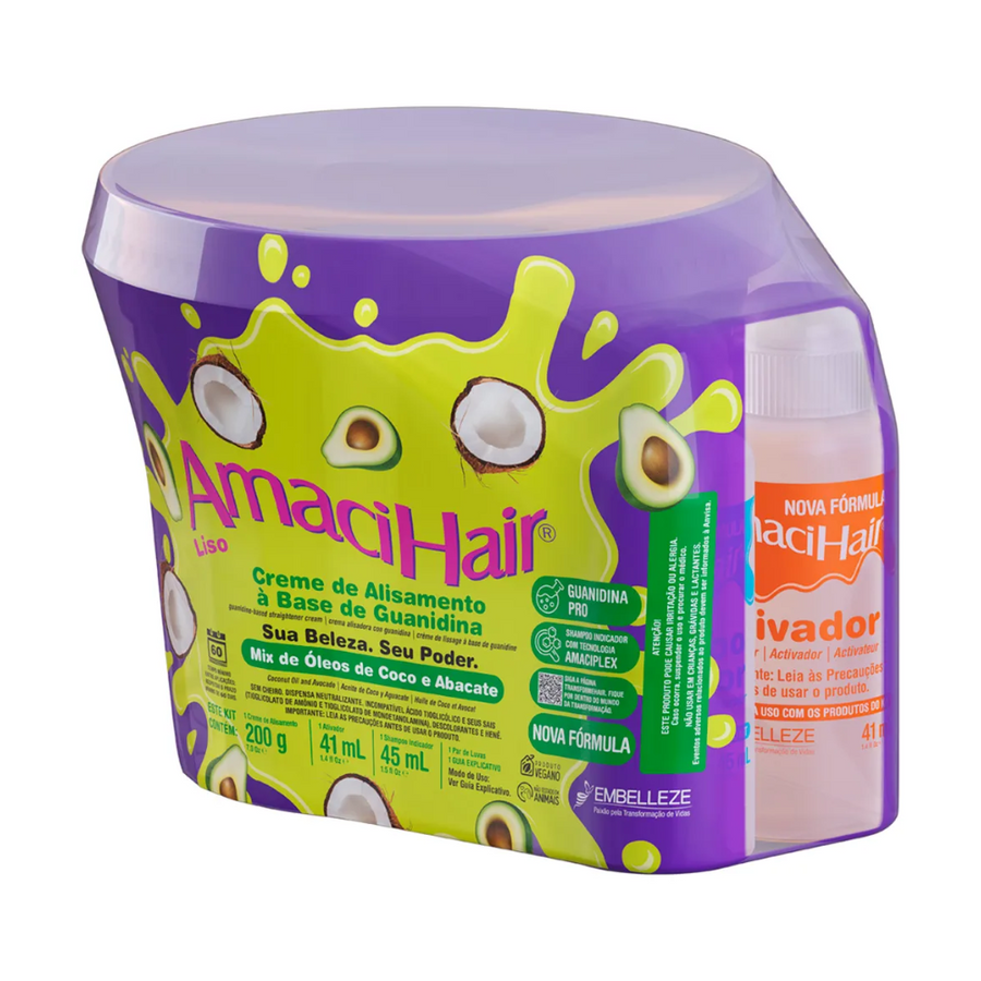 Novex Amacihair Creme Alisante a Base de Guanidina 210g