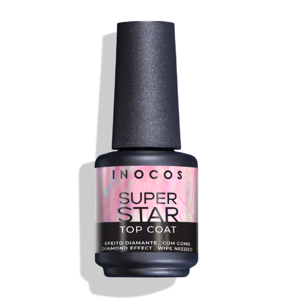 Verniz Gel Super Star Top Coat 15ml - Inocos