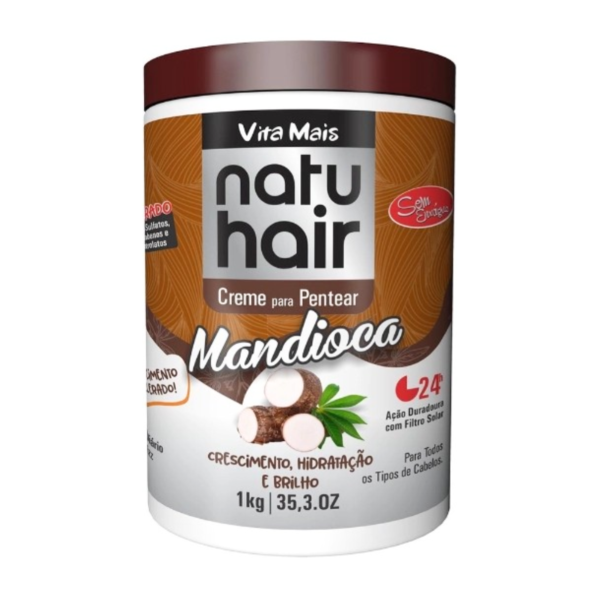 Creme de Pentear de Mandioca 1Kg - Natuhair