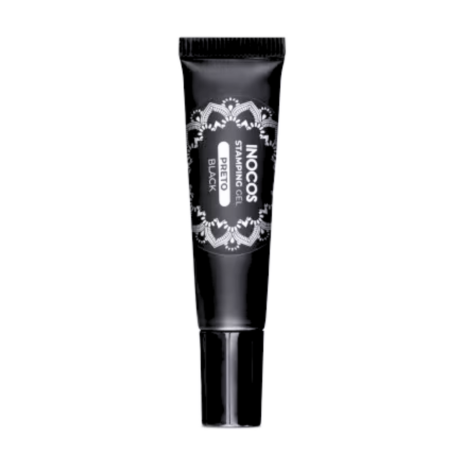 Stamping Gel 1 Preto 8ml - Inocos