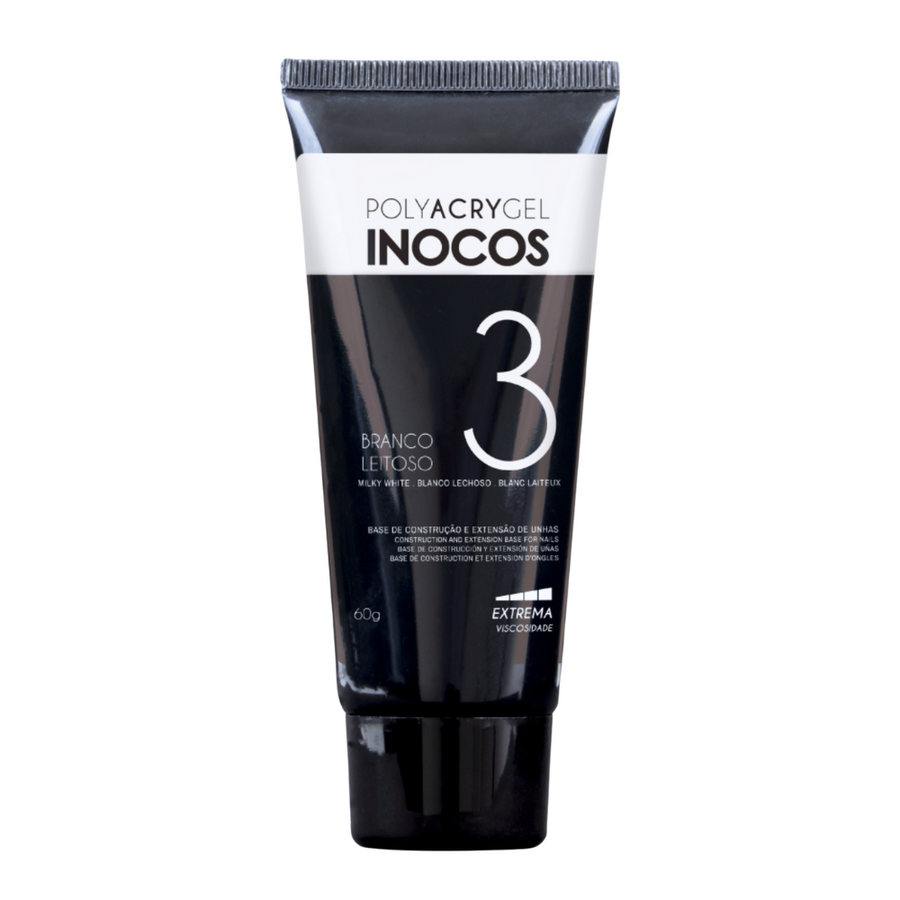 Polyacrygel Bisnaga Branco Leitoso 60g - Inocos