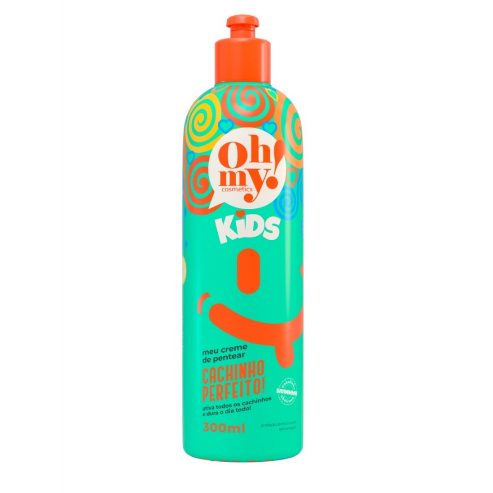 Oh My Cachinhos Kids creme de pentear 300 ml para cabelo infantil cacheado