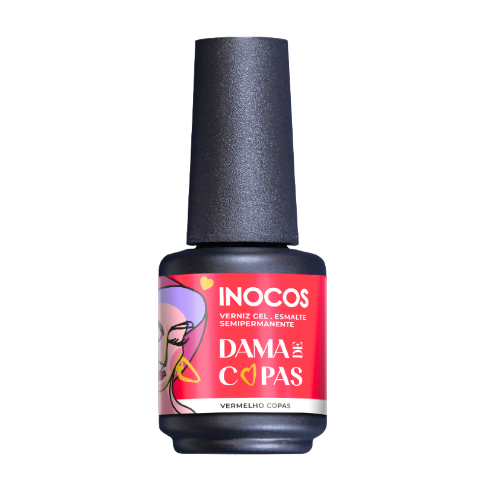 Verniz Gel QH1 Damas de Copas 15ml - Inocos