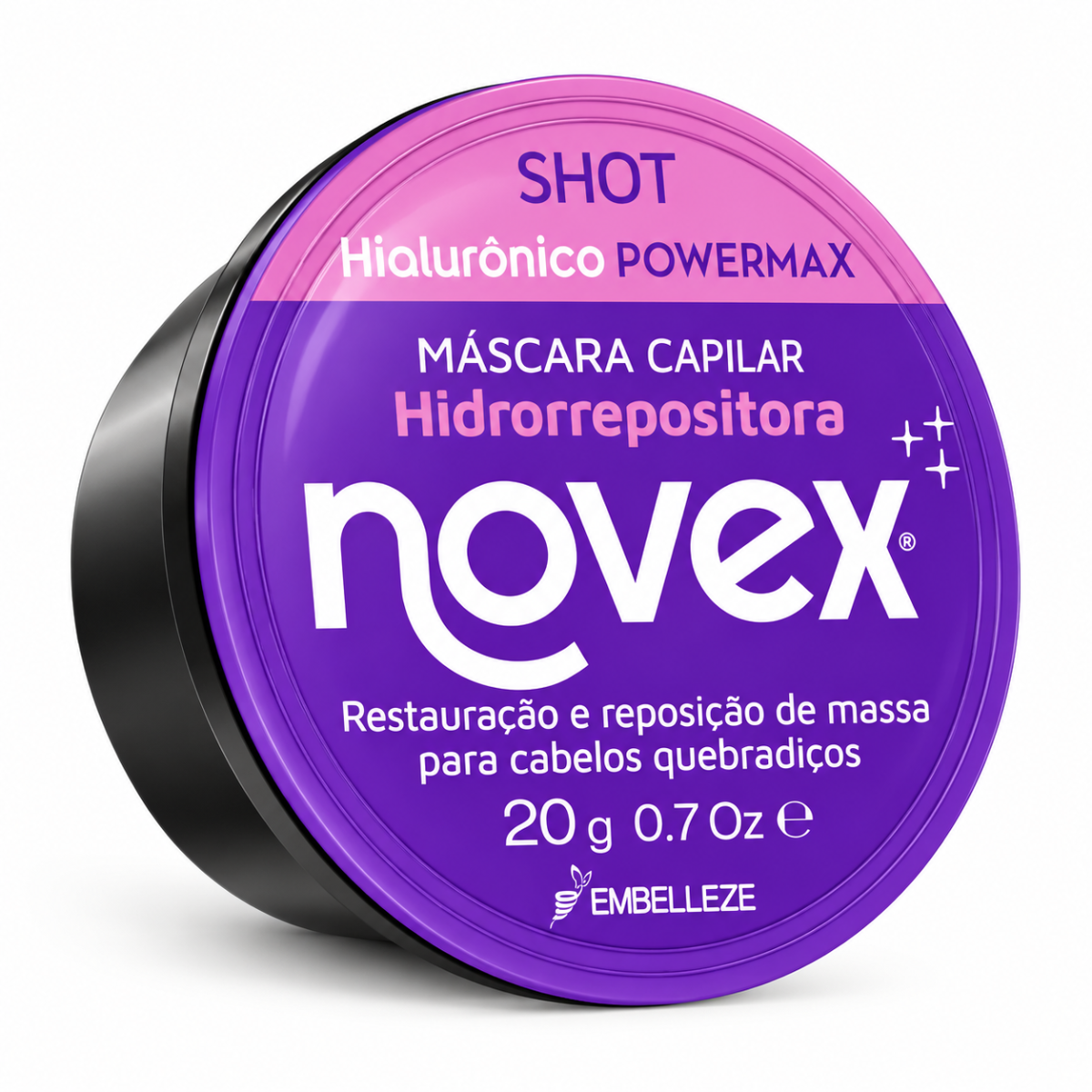 Novex Máscara Shot Hialurônico Powermax 20g