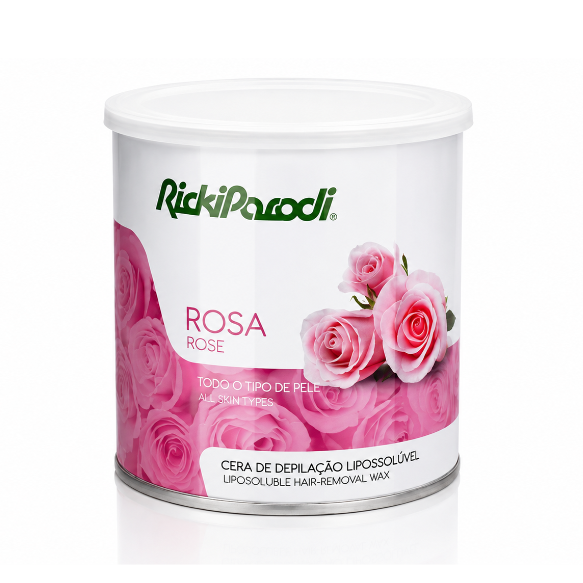 Cera Depilatória Lipossolúvel Titânio Rosa 800ml - Ricki Parodi